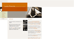 Desktop Screenshot of lesliepintchik.com